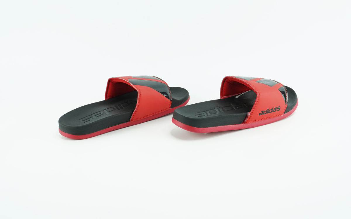 Adidas black and red slides for men Shophoods